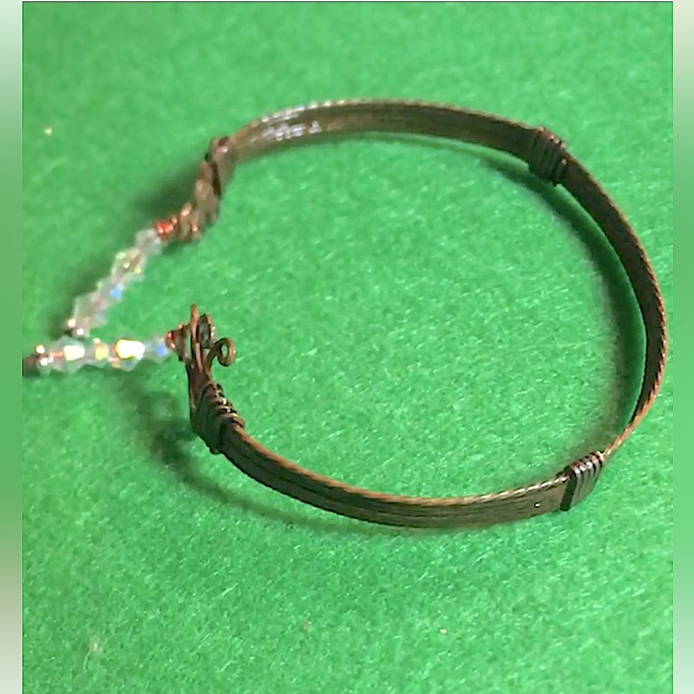 “Copper,copper” wire wrapped cuff bracelet - Picture 2 of 7